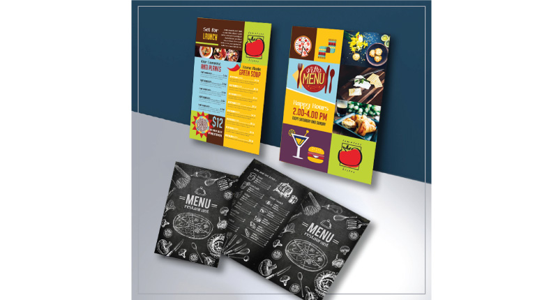 Brochures and Menus